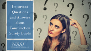 Construction surety bonds