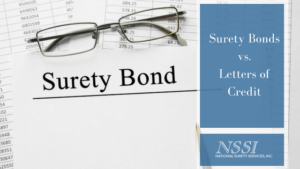 Surety bonds vs letters of credit