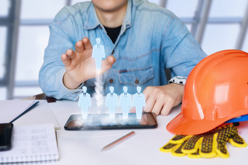 Selecting construction job skilled workers to recruit